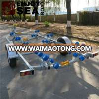 Hot sale galvanized boat trailer for 5-8m length rib boats